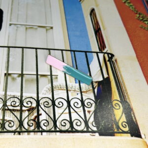 Pin - Enamel LINE - turquoise/pink