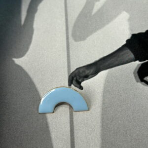 Pin - Half DONUT – pale blue